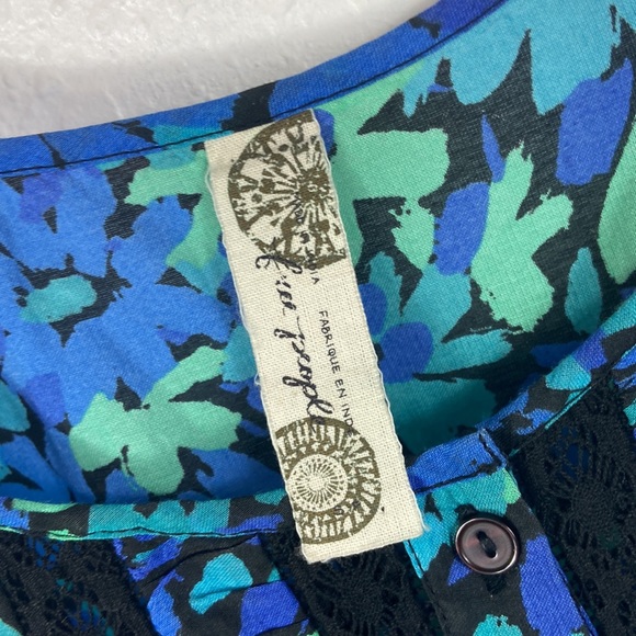 New Free People floral crop tank top S - Picture 4 of 5